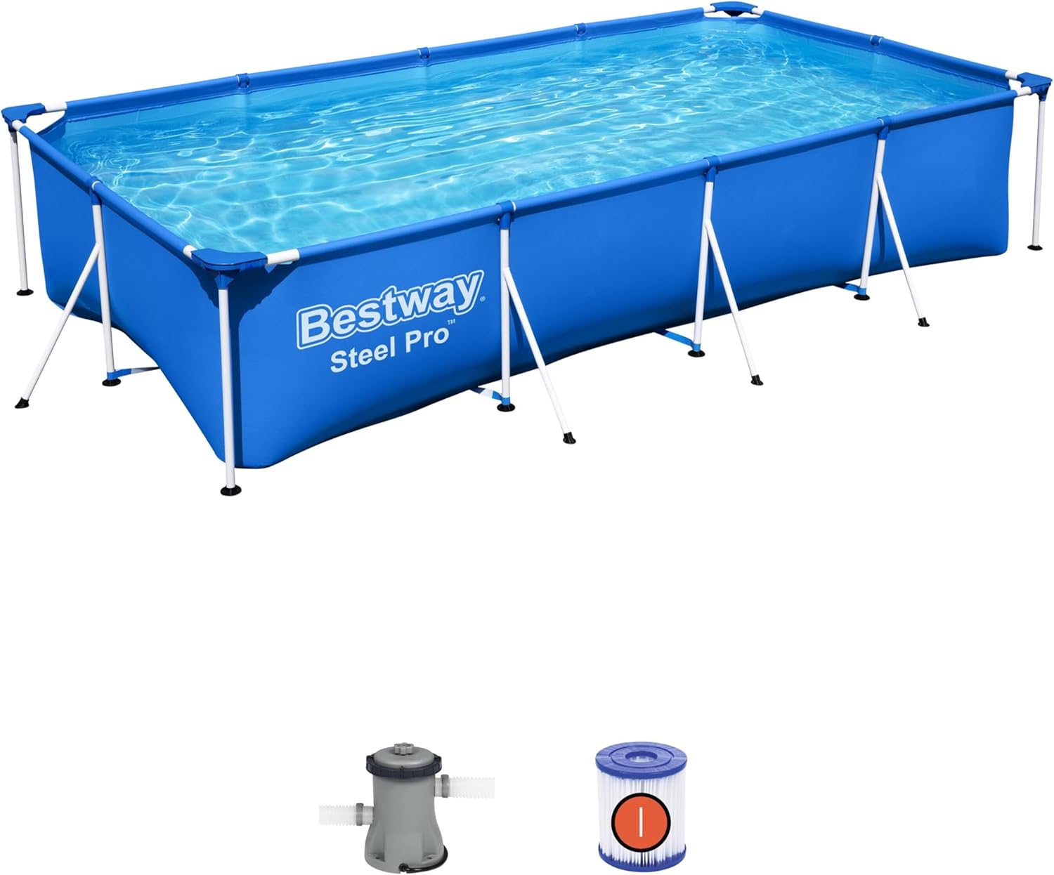 BWAGP BESTWAY POOLSET STEELPRO 400X211X81CM - Marah Kids