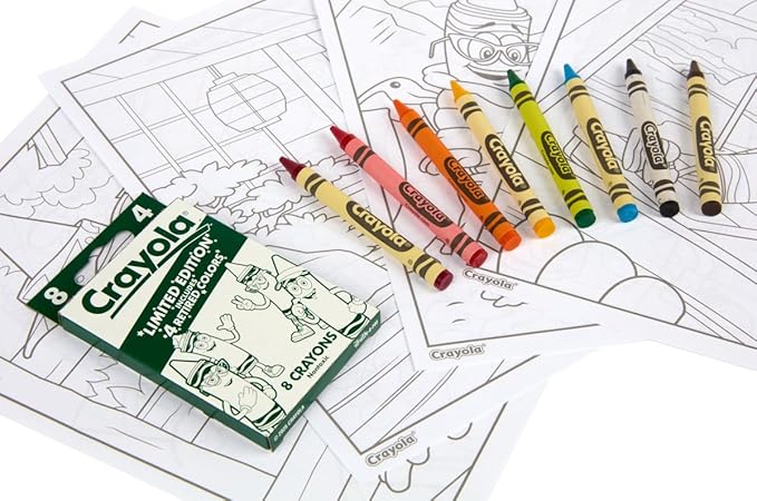 Crayola Retired Colors Wild Journeys Coloring Set | 32 Pages, Ages 3+ - Marah Kids