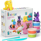 Hey Clay - FLUFFY PETS Colourful modelling air - dry clay, 15 cans with fun interactive app for kids 3 years + - Marah Kids