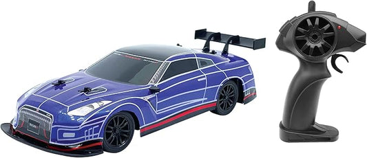 D - power - 1:16 Nissan GTR RC Car with Vapor Exhaust Effect – 2.4GHz Remote Control, Rechargeable Battery Included, Realistic Design, for Kids Ages 6+ - Marah Kids
