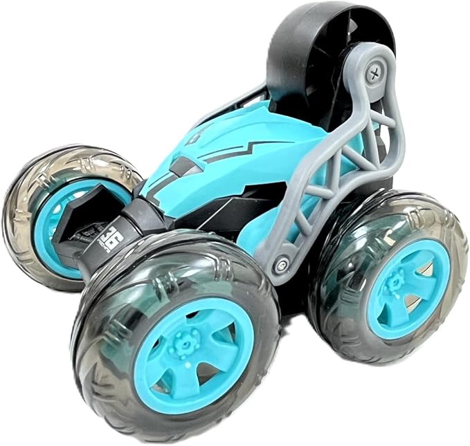 D - Power 1:16 2.4G R/C Mini Stunt Car 360 Degree Stunt Car – Blue | Ages 3+ up - Marah Kids