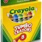 Crayola 8 ct. Jumbo Crayons - Marah Kids