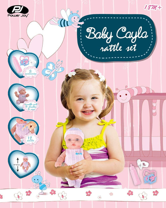 Power Joy Baby Cayla Rattle Set 25cm Battery Operated - Marah Kids