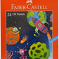 FABER - CASTELL OIL PASTELS 24COLOR 60MM ROUND - Marah Kids