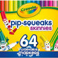 Crayola 64 ct. Washable Pip - Squeaks Skinnies Markers - Marah Kids