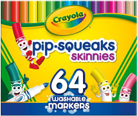 Crayola 64 ct. Washable Pip - Squeaks Skinnies Markers - Marah Kids