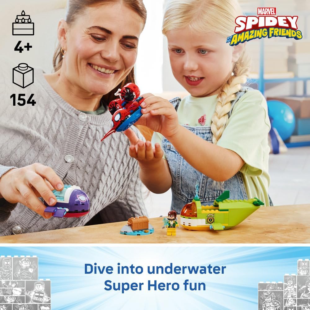 LEGO: Marvel Spidey And His Amazing Friends Spidey: Underwater Vehicles (11207) - Marah Kids