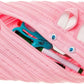 ZIPIT - Animals Pencil Case for Kids, Holds Up to 30 Pens, Machine Washable, Made of One Long Zipper! (Bunny) - Marah Kids
