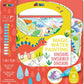 Avenir Magic Water Painting – Dinosaur | 6 Reusable Coloring Surfaces, 2 Sheets of Repositionable Stickers, and Refillable Water Pen, Easy to Carry | Kids 3+ - Marah Kids