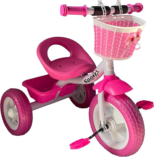 Lovely Baby Plug & Play Tricycle - PInk - Marah Kids