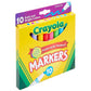 Crayola Markers, Broad Line, 10Count, Bright And Bold Markers