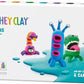 HEY CLAY - DIY Aliens: Burger, Trio, Scorpio Plastic Creative Modelling Air - Dry Clay For Kids 6 Cans - Marah Kids