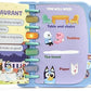 Vtech Bluey’s Book of Games Interactive (Blue) | Educational Activity Toy with 4 Learning Modes, 14 interactive pages | Ideal gift for children aged 3 - 6 years. - Marah Kids