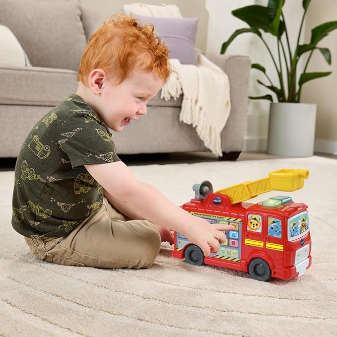 Vtech Rescue Buddies Fire Engine: Interactive Learning Toy, 12–36 Months - Marah Kids