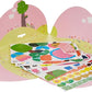 Avenir Stick 'N Play Series - Secret Garden | 200+ Reusable Stickers for Endless Fun! Create Play Scenes with 8 Illustrated Theme Cards, Make Your Own Animal Figures | For Kids 3+ - Marah Kids