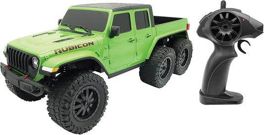 D - power - 1:10 Jeep Gladiator 6 - Wheel RC Truck – 2.4GHz Remote Control, USB Rechargeable Battery, Off - Road Adventure Toy for Kids Ages 6+ - Marah Kids