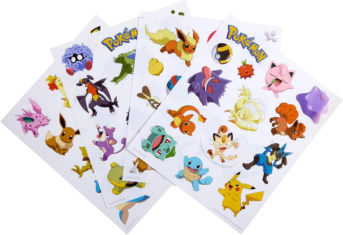 Buy Crayola Pokemon Coloring & Activity Album | 32 Pages & 4 Sticker ...