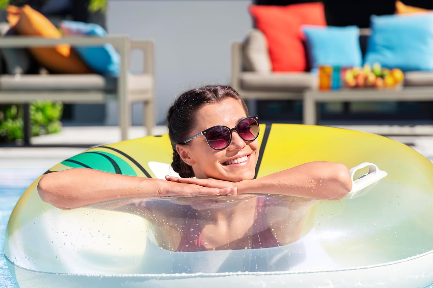 BWSUM BESTWAY SWIM RING LEMON TUBE 1.14M - Marah Kids