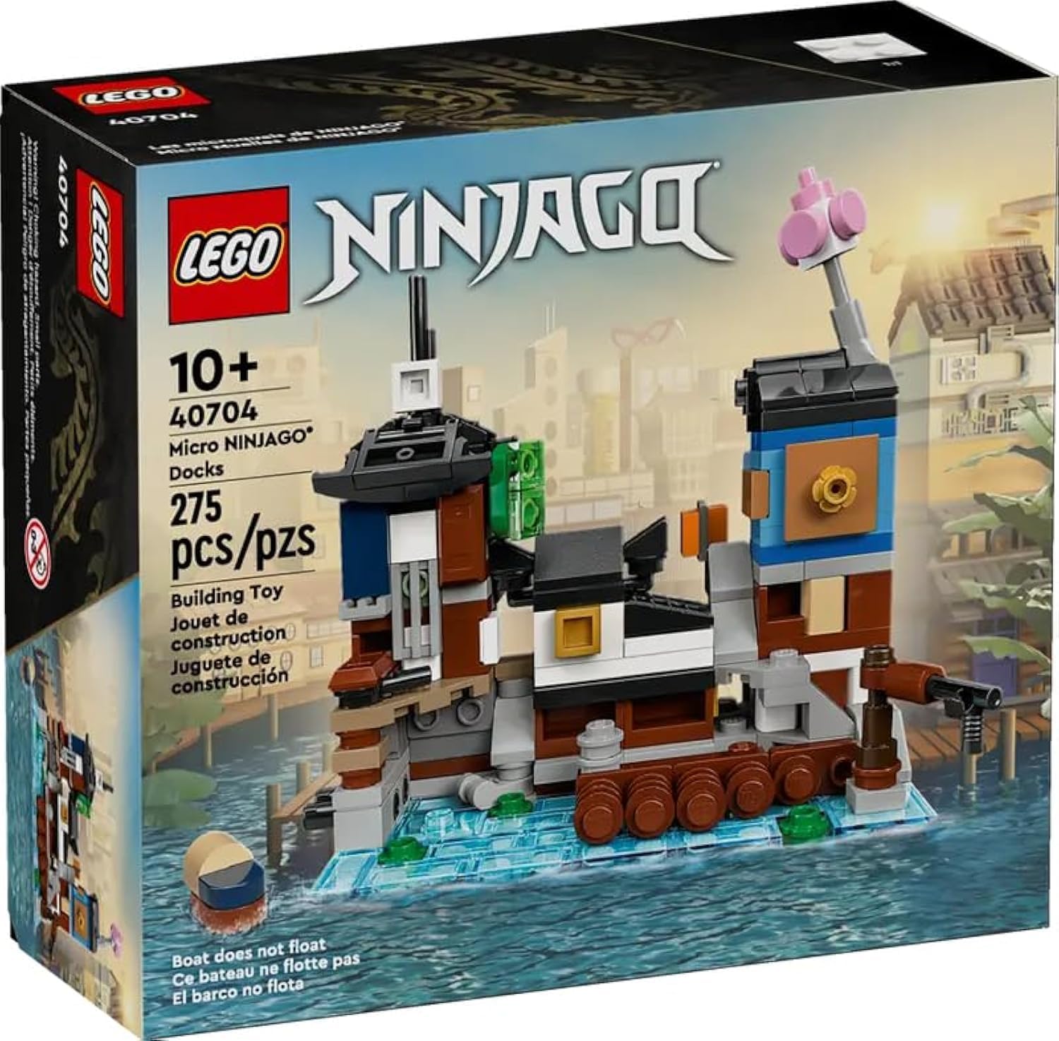 LEGO NINJAGO 40704 Micro Docks Building Set: Miniature Version
