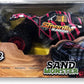 D - Power 1:10 R/C 2.4G Sand Monster Car with USB Cable Remote Controller – Red | Extreme Flex Suspension | Ages 6+ up - Marah Kids