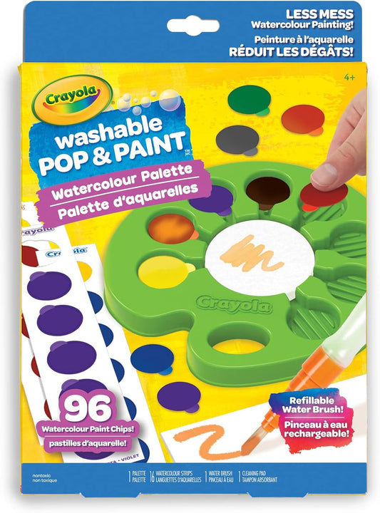 Crayola Pop & Paint Washable Watercolor Palette - Marah Kids