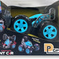 D - Power 1:16 2.4G R/C Mini Stunt Car 360 Degree Stunt Car – Blue | Ages 3+ up - Marah Kids
