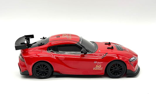 D - power - 1:16 Toyota Supra GT4 RC Car – 2.4GHz Remote Control Vehicle with Rechargeable Battery, Officially Inspired Design, for Kids Ages 6+ - Marah Kids
