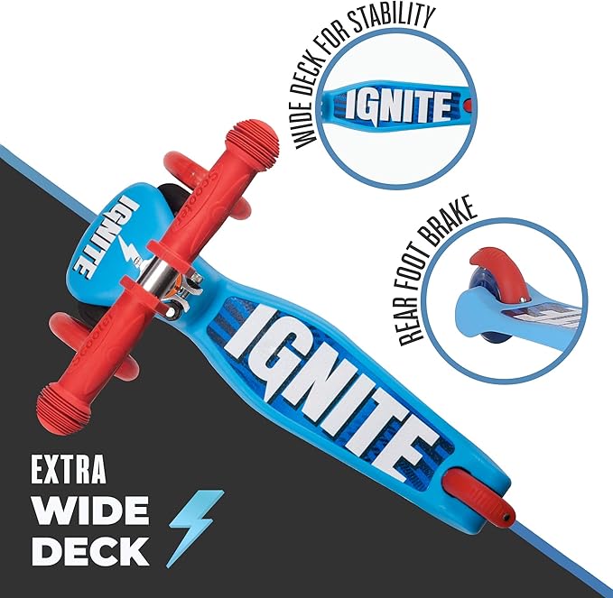 Ignite Glide Scooter 3 - Wheeled Combo Pack Blue,IGN - COM - GLI - BLU - Marah Kids