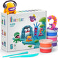 HEY CLAY - Aliens Set - Colourful Modeling Kids - Air Dry Clay Kit 15 cans and Sculpting Tools with Fun Interactive Instructions App, Multicoloured - Marah Kids