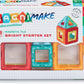 Addo MagniMake Bright Starter Set 18-pieces, Magnetic Tiles, Construction Playset, Building Toys