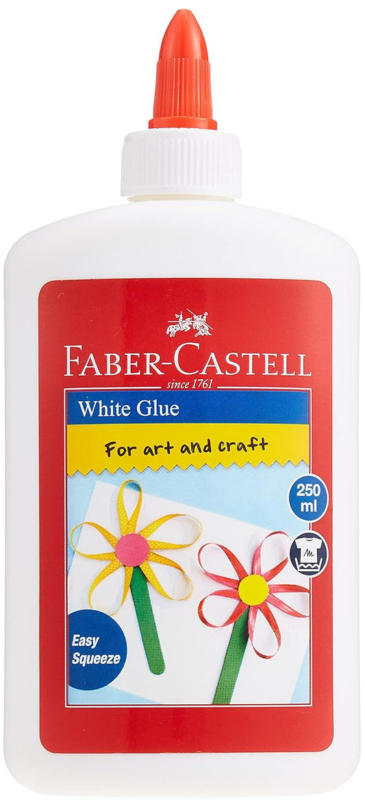 FABER - CASTELL WHITE GLUE IN A 250ML BOTTLE - Marah Kids