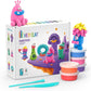 HEY CLAY - Monsters Set - Colourful Modeling Kids - Air Dry Clay Kit 15 cans and Sculpting Tools with Fun Interactive Instructions App, Multicoloured - Marah Kids