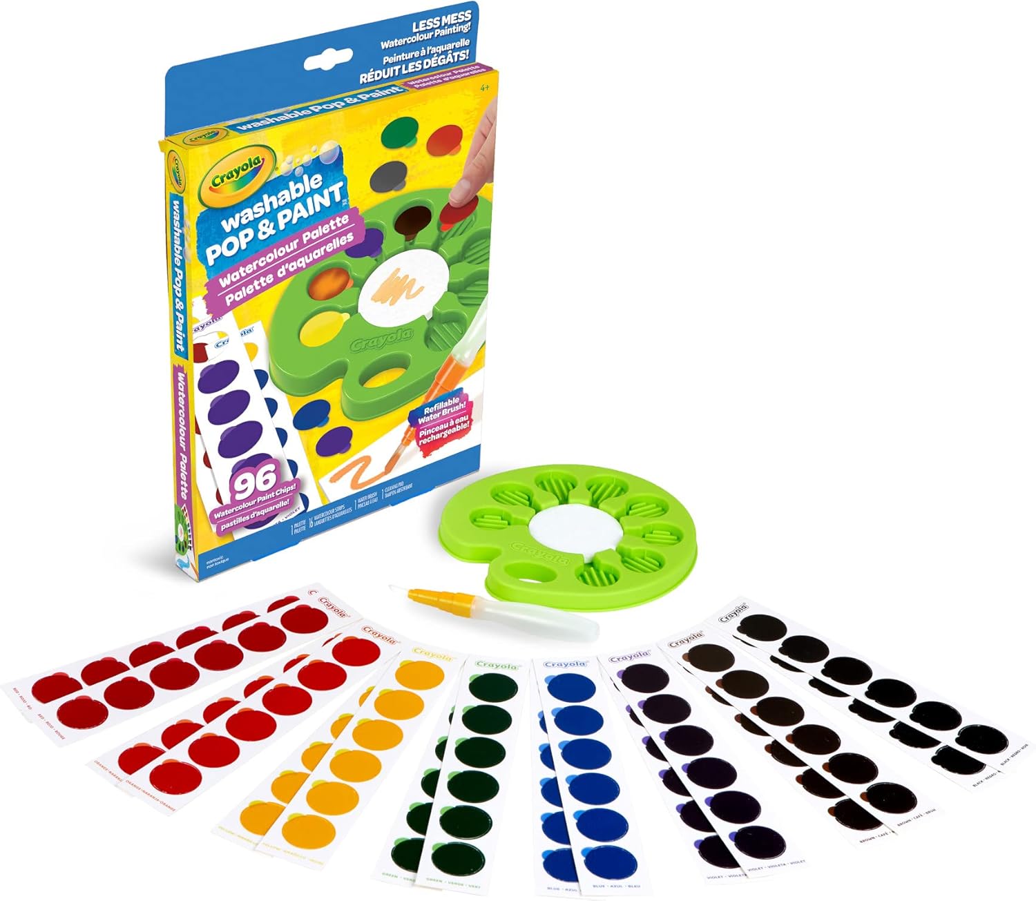 Crayola Pop & Paint Washable Watercolor Palette - Marah Kids