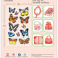 Avenir - 3D Stickers 10 pack - Butterfly Multicolour | These beautiful and realistic - looking 3D stickers pop out to showcase a gorgeous collection. | ages 3+ - Marah Kids