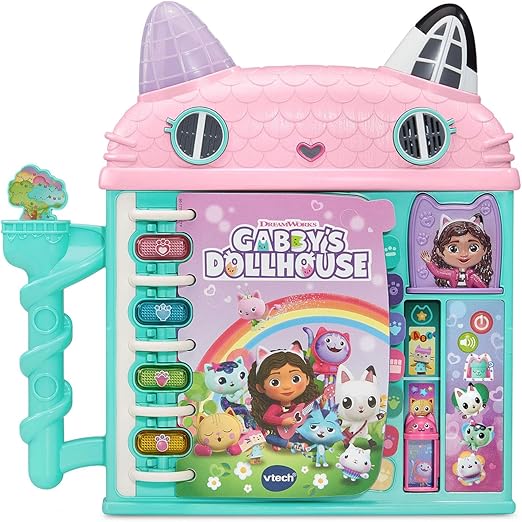 VTech Gabby’s Dollhouse Cat - a - Vator Discovery Book with Lights, Music & Learning (Ages 3+) - Marah Kids