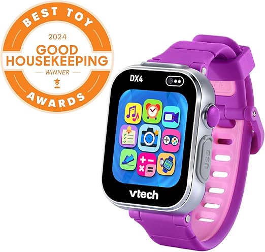 VTech Kidizoom Smartwatch DX4 Purple | Camera, Games & Voice 3+