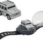 D - power - 1:64 Scale Watch Remote Control Car (Silver)– 2.4GHz Mini RC Car with Wearable Controller | Compact Racing Toy for Kids Ages 3+ - Marah Kids