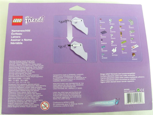 LEGO Friends Name Sign 850591