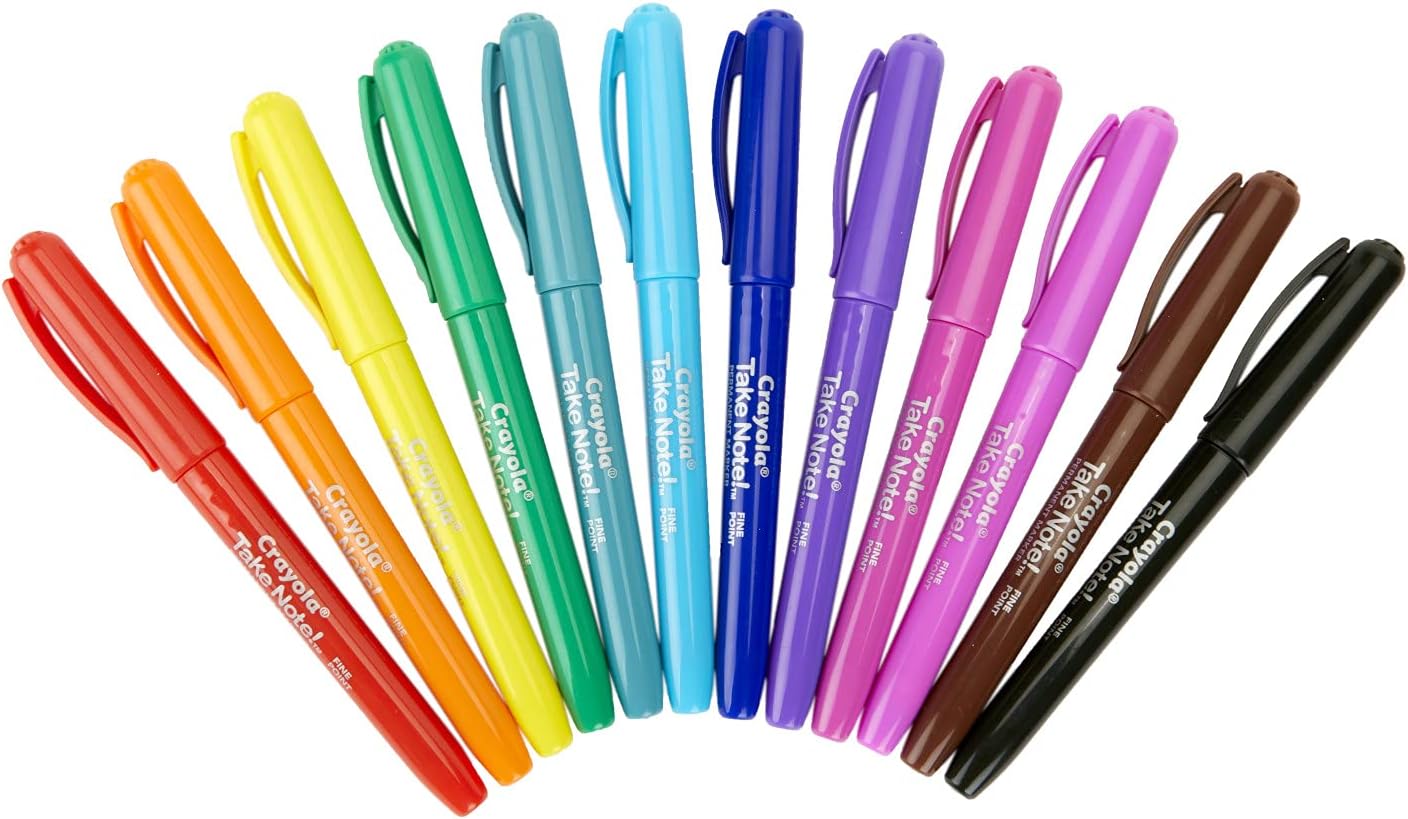 Crayola 12Ct Permanent Markers - Water Based - Marah Kids