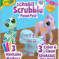 Crayola Scribble Scrubbie Pastel Pets, 3 Count – Washable Pet Toy Set With Markers & Brush, Creative Gift For Kids Ages 3+