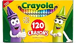Crayola Standard Crayons, Assorted Colors, Box Of 120 Crayons