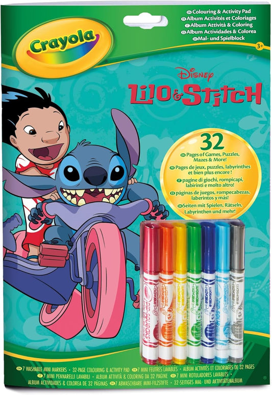 Crayola Lilo & Stitch Colouring Book with Markers - Marah Kids