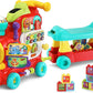 Vtech – 4in1 Alphabet Train | Interactive Ride - On, Walker, Pull Cart, Educational Toy for Toddlers | Includes Blocks, Letters, Numbers & Activity Panel | Ages 1 - 5 - Marah Kids