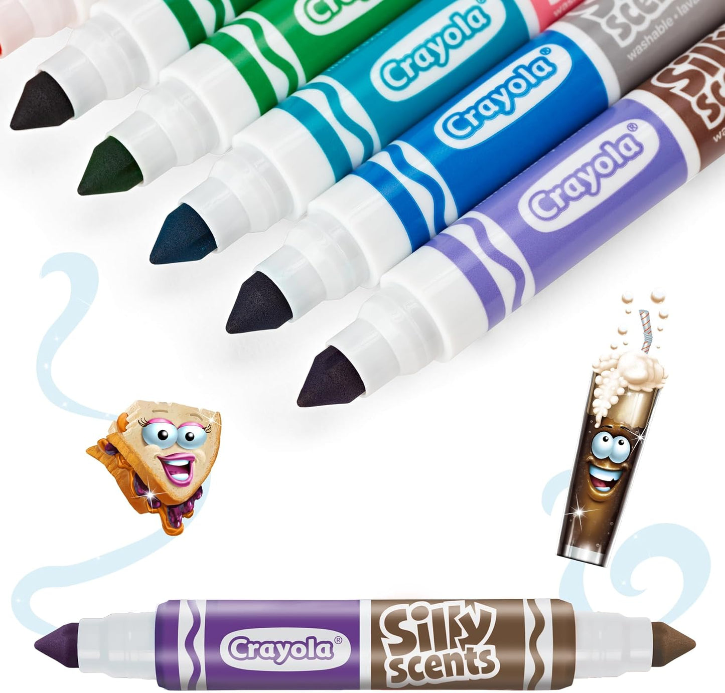 Crayola Silly Scents Double - Tip Scented Markers – 10 Pack - Marah Kids