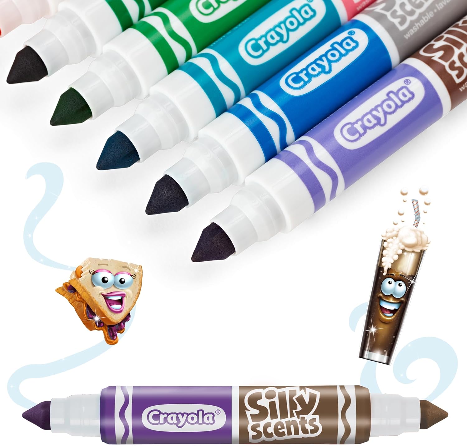 Crayola Silly Scents Double - Tip Scented Markers – 10 Pack - Marah Kids