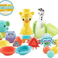 VTech 6 - in - 1 Bath Set, Bathtub Toy with 10+ Accessories Including Stacking & Linking Boats, Shape Sorter, Colourful Balls, Bath Time Gift for Babies & Infants 0, 6, 12 months +, English version - Marah Kids