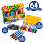 Crayola Washable Marker Set, 48 Broad Line Markers For Kids, 8 Gel Markers, 8 Window Markers, Gifts For Boys & Girls, Ages 3+