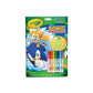 Crayola Sonic the Hedgehog Colouring Book with Markers - Marah Kids
