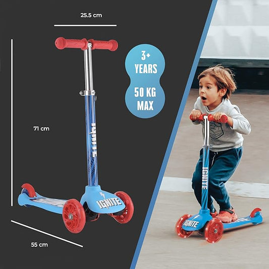 Ignite Glide Scooter 3 - Wheeled Combo Pack Blue,IGN - COM - GLI - BLU - Marah Kids