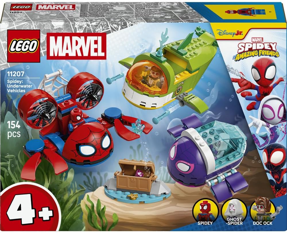 LEGO: Marvel Spidey And His Amazing Friends Spidey: Underwater Vehicles (11207) - Marah Kids